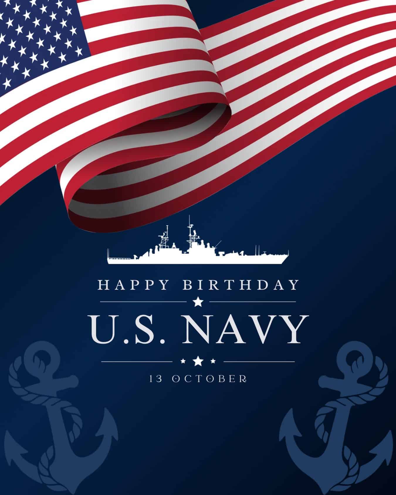 Saluting the U.S. Navy for its birthday and celebrating its remarkable legacy. Here's to the red, white, and blue on the high seas!

#usnavybirthday #proudnavyfamily #usnavyveteran #usnavychief#retirednavy