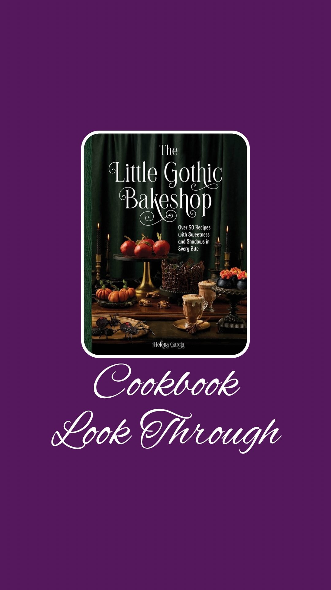 Indulge in the world of dark delights with this look inside The Little Gothic Bakeshop: Over 50 Recipes with Sweetness and Shadows in Every Bite cookbook. No matter what dark treat you are carving there is the perfect decadent recipe. A few of those recipes are Kinder Malo Kitties, Scary Teddy Chocolate Chip Cookies, Pumpkin Jelly Pops, Spiderweb Galette des Rois, Gothic Arch Peanut Butter Cheesecake, Cauldron Cakes, and Lavender Maple Moon Milk. Which one do you want to tempt your taste buds with first?



Welcome to @mykitchenlit! ✨ I’m a cookbook collector with 250+ titles and a love for cooking, baking, and foodie adventures. Here you’ll find honest reviews, curated recommendations, and kitchen inspiration for every level. 🍴 Let’s savor every recipe together!


#CookbookAddict #KitchenLit #CookbookLookThrough