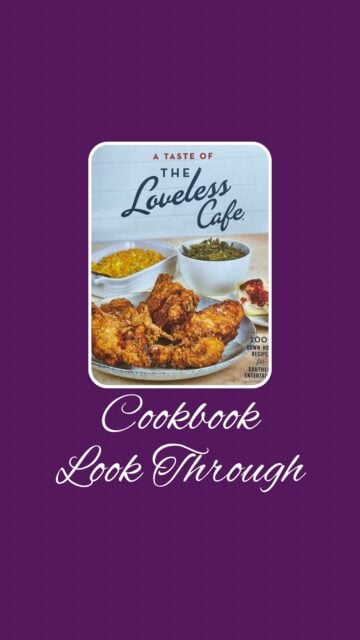 Step inside one of the most well-known Nashville restaurants with A Taste of The Loveless Cafe Cookbook. I’ve eaten at The Loveless Cafe and it is delicious and I am so excited to bring all these flavors into my own kitchen. A few of the recipes in this cookbook are Bacon Cheddar Scones with Green Onions, Hashbrown Casserole, Nashville Hot Chicken, Smoked Beef Brisket, Creamed Corn, Southern Macaroni and Cheese, Black-Eyed Peas, and Banana Pudding. What's the first thing you'd cook from this cookbook?


Welcome to @mykitchenlit! ✨ I’m a cookbook collector with 250+ titles and a love for cooking, baking, and foodie adventures. Here you’ll find honest reviews, curated recommendations, and kitchen inspiration for every level. 🍴 Let’s savor every recipe together!


#CookbookAddict #KitchenLit #CookbookLookThrough