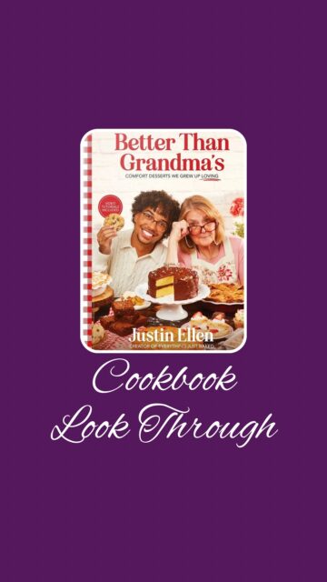 Today we're flipping through Better Than Grandma's: Comfort Desserts We Grew Up Loving, releasing September 15th. It’s filled with reimagined nostalgic desserts that feel like home. A few of the recipes include Classic Yellow Cake with Chocolate Frosting, Apple Fritter Cake, Brown Butter Snickerdoodles, Jam Thumbprint Cookies, Classic Brownies, Lemon Bars, Cherry Pie, and Berry Icebox Cake. Which dessert are you making and serving to your family first?


Welcome to @mykitchenlit! ✨ I’m a cookbook collector with 250+ titles and a love for cooking, baking, and foodie adventures. Here you’ll find honest reviews, curated recommendations, and kitchen inspiration for every level. 🍴 Let’s savor every recipe together!


#CookbookAddict #KitchenLit #CookbookLookThrough
#gifted