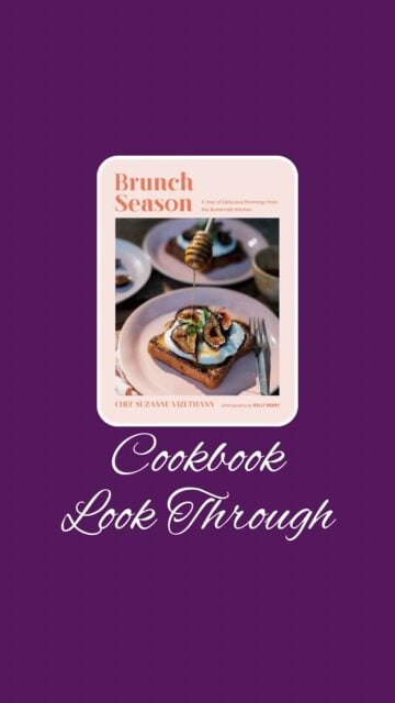 Do you find yourself wanting breakfast anytime of day? I do! Let’s take a look inside Brunch Season: A Year of Delicious Mornings from the Buttermilk Kitchen to see what new inspiration we can find for our favorite meal or at least my favorite meal. Chef Suzanne utilizes seasonal ingredients in her recipes to elevate brunch. The recipes include Perfectly Scrambled Eggs, Baby Vidalia Casserole with Bacon, Heirloom Tomato Toasts, Summer Squash Omelet with Ricotta, Glazed Apple Cider Doughnuts, Poached Eggs in Maple Syrup, Breakfast Fried Rice, Brunch Board with French Toast Crostini, and Mocha Hot Chocolate. First to try on my list is the poached eggs in maple syrup as I love maple. What sounds yummy to you?


Welcome to @mykitchenlit! ✨ I’m a cookbook collector with 250+ titles and a love for cooking, baking, and foodie adventures. Here you’ll find honest reviews, curated recommendations, and kitchen inspiration for every level. 🍴 Let’s savor every recipe together!


#CookbookAddict #KitchenLit #CookbookLookThrough