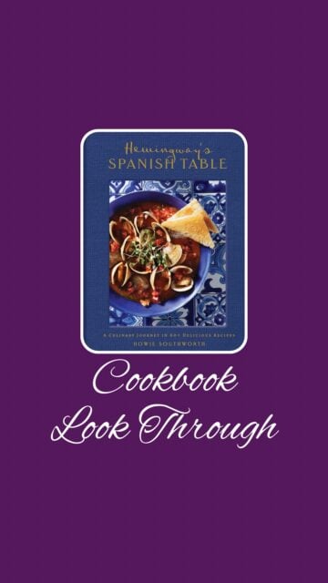 Rarely do you find a cookbook that is as interesting as a regular book even when you aren’t even cooking from it (yet), however that is exactly what you get with Hemingway's Spanish Table: A Culinary Journey in 60+ Recipes. As a huge fan of Hemingway – The Sun Also Rises is one of my favorite novels – I knew I had to add this cookbook to my collection. A few of the recipes included are Sopa De Ajo (Garlic Soup), Papa Doble (Hemingway Daiquiri), Croquetas De Jamon (Ham Croquettes), Solomillo Al Whiskey (Pork Tenderloin with Whiskey Sauce), Torrijas (French Toast), Almejas Con Chorizo (Clams with Sausage), Pimientos Rellenos (Stuffed Roasted Peppers), Pisto (Ratatouille), Tarte De Queso (Basque “Burnt” Cheesecake), and Paella Valenciana (Chicken and Rabbit Rice). I hope this sneak peek sparks your interest as this is a cookbook that you definitely want in your collection!



Welcome to @mykitchenlit! ✨ I’m a cookbook collector with 250+ titles and a love for cooking, baking, and foodie adventures. Here you’ll find honest reviews, curated recommendations, and kitchen inspiration for every level. 🍴 Let’s savor every recipe together!


#CookbookAddict #KitchenLit #CookbookLookThrough 
#earnesthemingway
