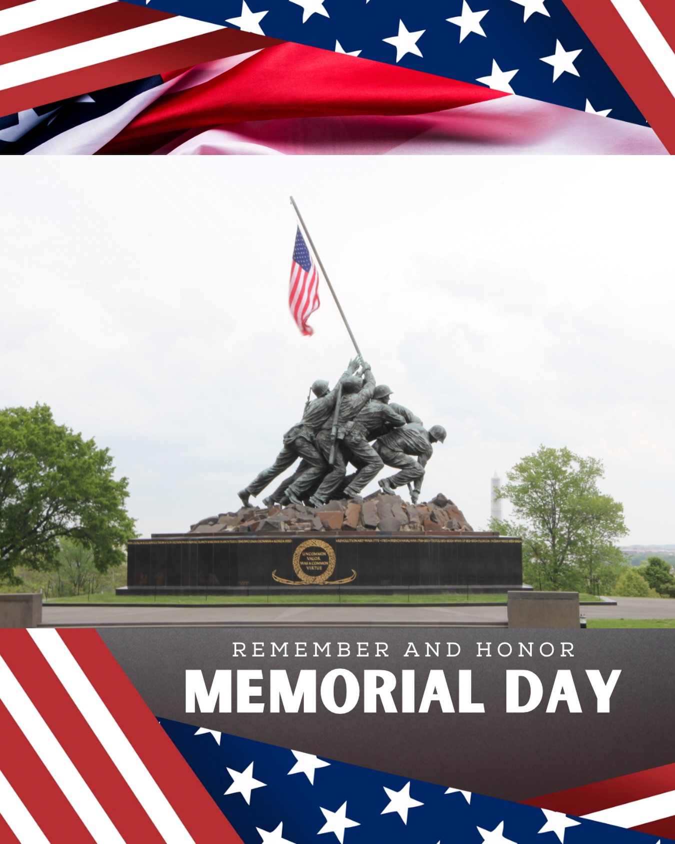 🇺🇸 Today, we pause to remember and honor the brave men and women who gave their lives in service to our country. Their sacrifice allows us the freedoms we hold dear, and we are forever grateful.

#MemorialDay #HonorAndRemember #Gratitude #thankyouforyourservice