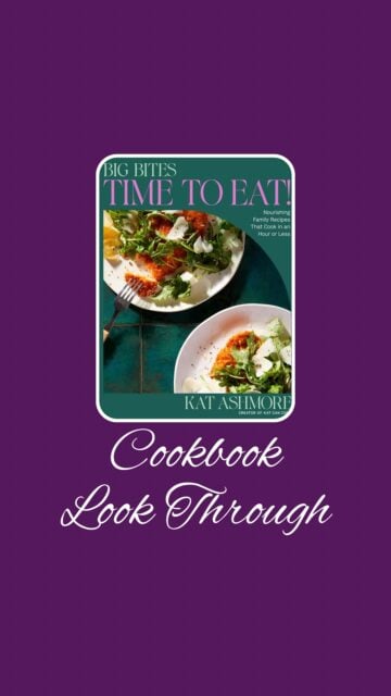Here’s a sneak peek into Big Bites: Time to Eat!: Nourishing Family Recipes That Cook in an Hour or Less; A Cookbook. Who doesn’t want a cookbook that offers recipes that can all be made in less than an hour? I know that I love a quick recipe to whip up dinner or any meal. A few of the recipes included are Very Berry Pancakes, Seared Kielbasa Bites with Double Mustard Dip, Avocado Egg Salad, Butternut Squash and Roasted Garlic Soup, Pantry Pasta with Lots of Parm, Melty Cheddar and Broccoli Rice Bake, and Magic Lemon Pie. Which recipe do you want to try first?


Welcome to @mykitchenlit! ✨ I’m a cookbook collector with 250+ titles and a love for cooking, baking, and foodie adventures. Here you’ll find honest reviews, curated recommendations, and kitchen inspiration for every level. 🍴 Let’s savor every recipe together!


#CookbookAddict #KitchenLit #CookbookLookThrough