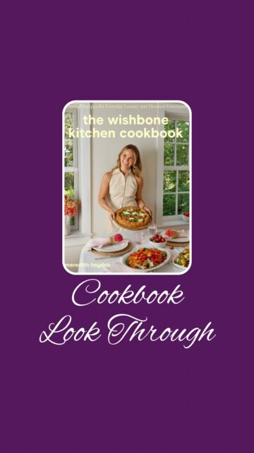 Find inspiration for your next unforgettable dinner party with this look inside The Wishbone Kitchen Cookbook: Seasonal Recipes for Everyday Luxury and Elevated Entertaining. It doesn’t matter the size of your dinner party you will find great advice to help you rediscover the joy in cooking and celebrating. Recipes include Bacon Bays, Lobster Avocado Salad, Brown Buttered Broccolini, Tomato Butter Baked Cod, Duck Lettuce Wraps, Pickled Pepper Martini, Deconstructed Pie Sundaes and S’mores Ice Cream Pie. I can’t wait to dig into all of these recipes, which one do you want to taste test first?


Welcome to @mykitchenlit! ✨ I’m a cookbook collector with 250+ titles and a love for cooking, baking, and foodie adventures. Here you’ll find honest reviews, curated recommendations, and kitchen inspiration for every level. 🍴 Let’s savor every recipe together!


#CookbookAddict #KitchenLit #CookbookLookThrough