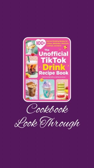 Looking to make those tempting drinks you see on social media? Then check out this sneak peek of The Unofficial TikTok Drink Recipe Book: 100+ Internet-Breaking Recipes for Coffees, Milkshakes, Mocktails, Cocktails, and More!. Recipes include Teddy Bear Latte, Cookie Butter Latte, Blueberry Tea Lemonade, Apple Crips Refresher, Dirty Vanilla Coke, Jolly Rancher Soda Cookie Monster Milkshake, Adult Capri-Sun, Grinch Mimosa, Corona Sunrise, and so many more. No matter what you are craving to drink you will find the perfect recipe to mix up. Which drink do you want to taste first?

Welcome to @mykitchenlit! ✨ I’m a cookbook collector with 250+ titles and a love for cooking, baking, and foodie adventures. Here you’ll find honest reviews, curated recommendations, and kitchen inspiration for every level. 🍴 Let’s savor every recipe together!


#CookbookAddict #KitchenLit #CookbookLookThrough #gifted