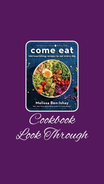 Let’s take a peek inside Come Eat: 100 Nourishing Recipes to Eat Every Day. This cookbook is filled with nutritious recipes that your family will actually want to eat. A few of the recipes inside are Golden Girl Salad, Crunch Cashew Slaw, Sheet Pan Salad, Squash Soup, Lentil Soup, Lasagna Soup, One-Pot Golden Chicken & Rice, Sesame Peas, Whole Roasted Eggplant, Brown Butter Candy Cookies, S’mores Bites, and Snickerdoodle Chickpea Cake. I’m not sure which one you want to try first but the Sheet Pan salad is calling my name.


Welcome to @mykitchenlit! ✨ I’m a cookbook collector with 250+ titles and a love for cooking, baking, and foodie adventures. Here you’ll find honest reviews, curated recommendations, and kitchen inspiration for every level. 🍴 Let’s savor every recipe together!


#CookbookAddict #KitchenLit #CookbookLookThrough